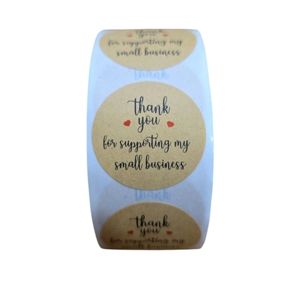 Thank You Stickers - Pick 1 Roll of 500 Pieces - Picture 2 of 6